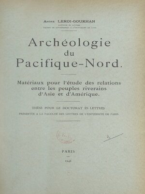 cover image of Archéologie du Pacifique-Nord